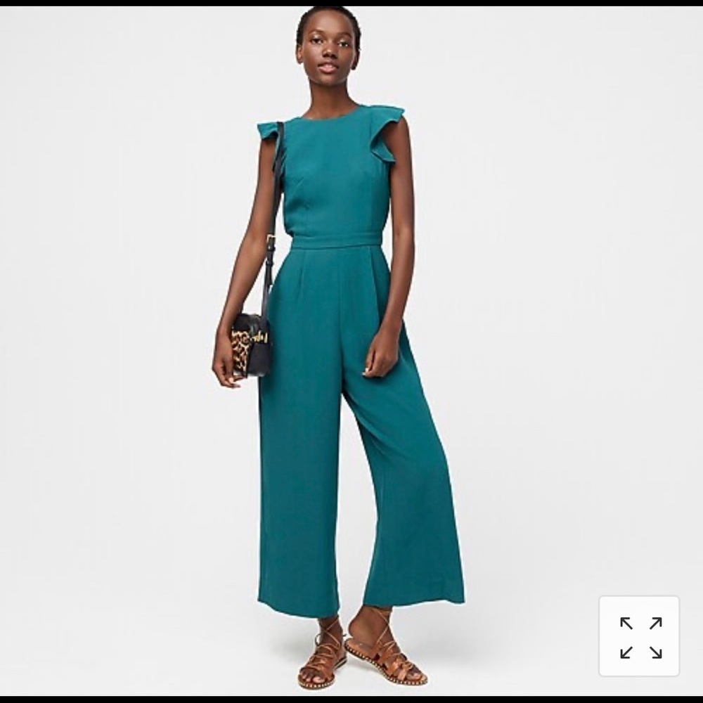 JCrew jumpsuit in teal green